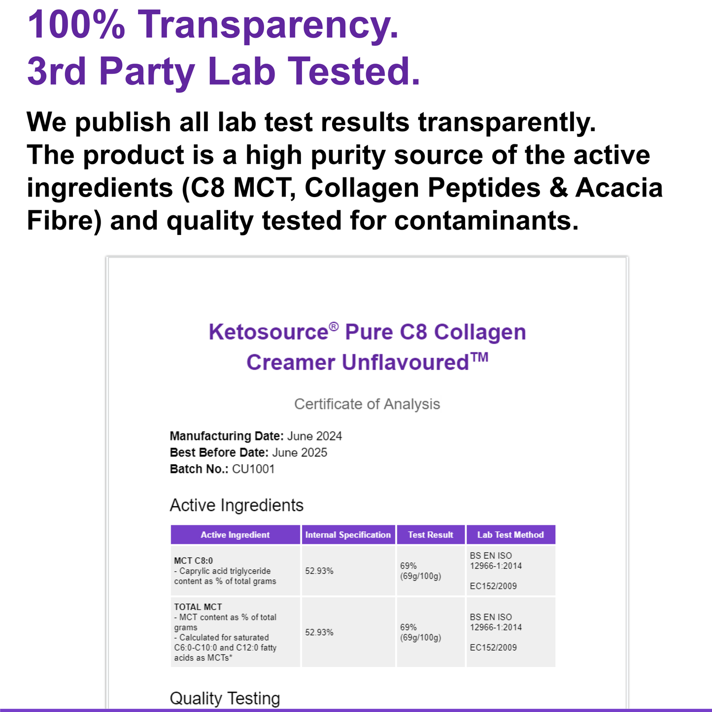 Pure C8 Kollagen Fløde