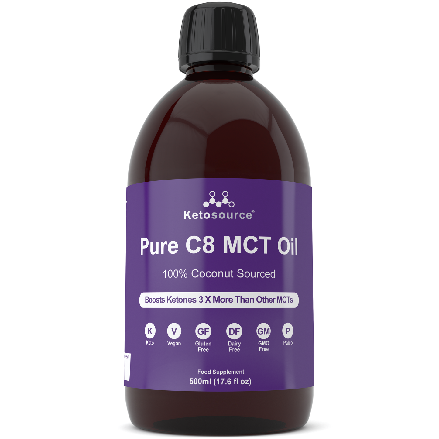 Kasse med 24 x Pure C8 MCT Olie | 500ml
