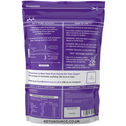 Kasse med 10 x Ketosource Pure Acacia (500g)