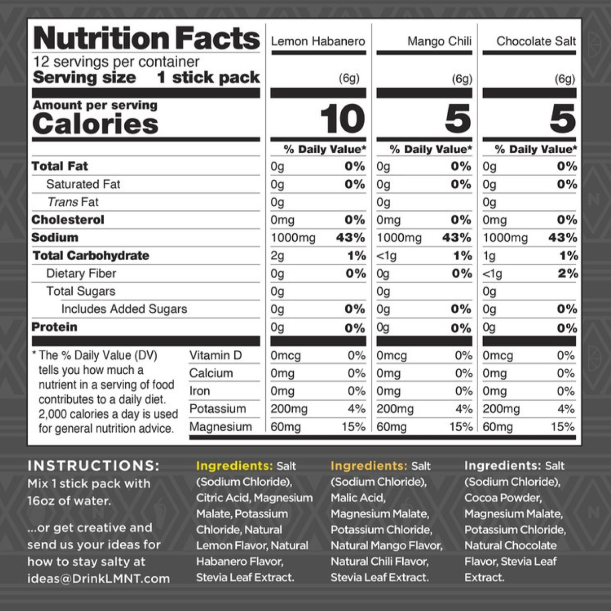 LMNT Opladning Elektrolytter