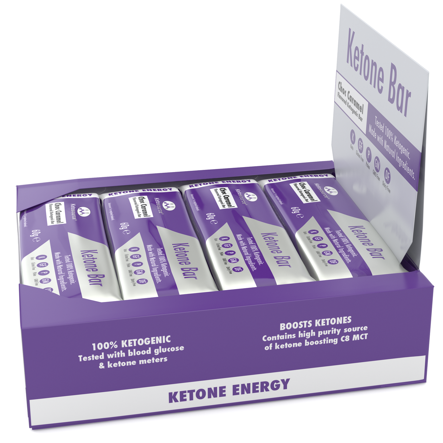 Kasse med 16 x Ketosource Ketone Bar (Æske med 12)